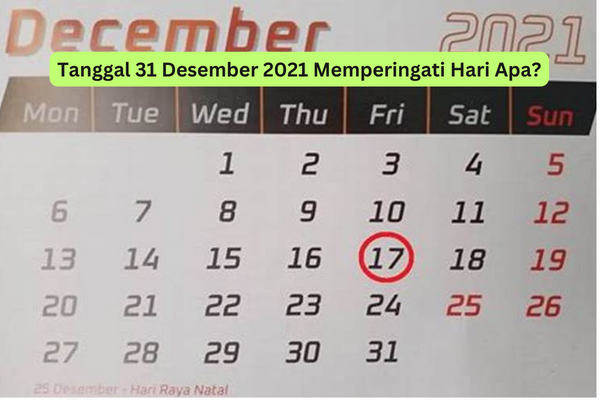 Tanggal 31 Desember 2021 Memperingati Hari Apa