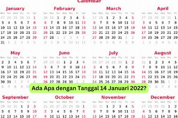 Ada Apa dengan Tanggal 14 Januari 2022