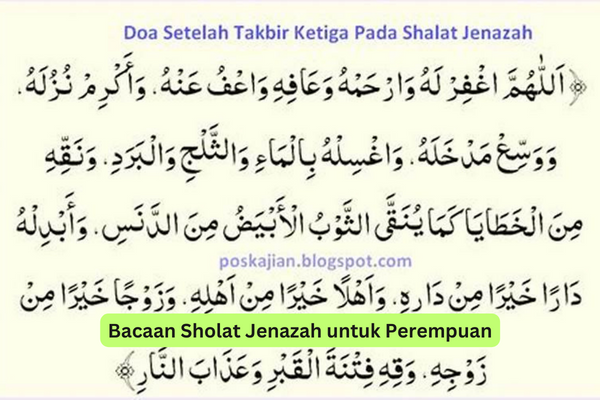 Bacaan Sholat Jenazah untuk Perempuan