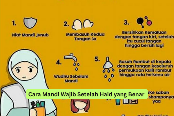 Cara Mandi Wajib Setelah Haid yang Benar