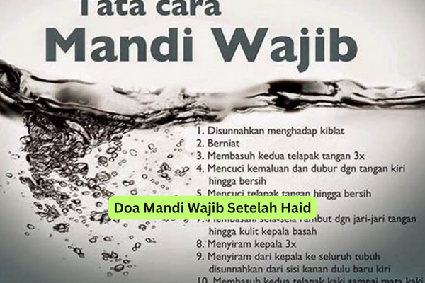 Doa Mandi Wajib Setelah Haid