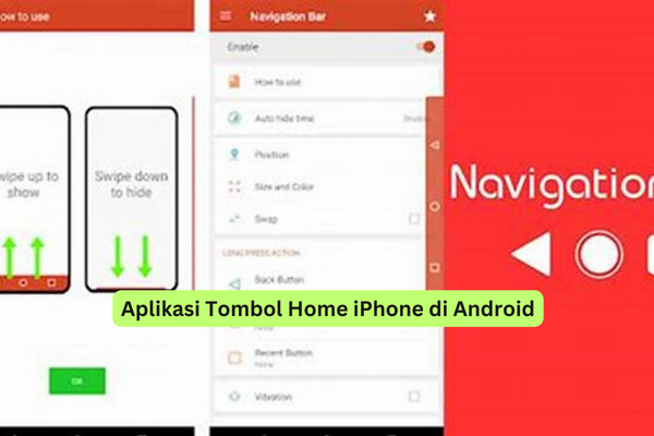 Aplikasi Tombol Home iPhone di Android