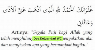 Doa Keluar dari WC