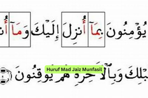 Huruf Mad Jaiz Munfasil