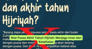 Niat Puasa Akhir Tahun Hijriah Menjaga Iman dan Kesehatan