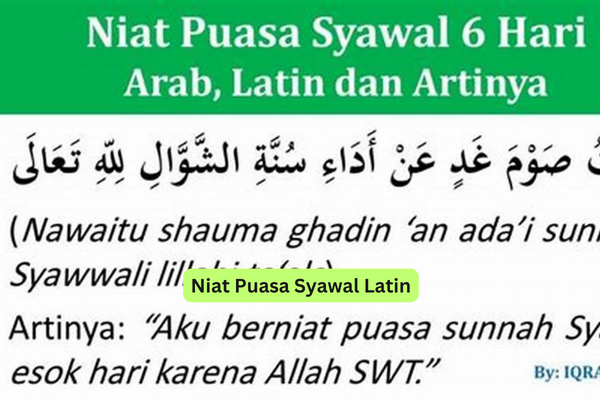 Niat Puasa Syawal Latin