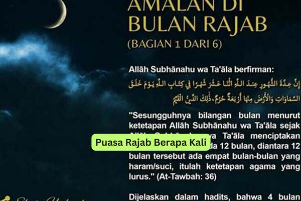 Puasa Rajab Berapa Kali