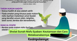 Sholat Sunah Nisfu Syaban Keutamaan dan Cara Melaksanakannya