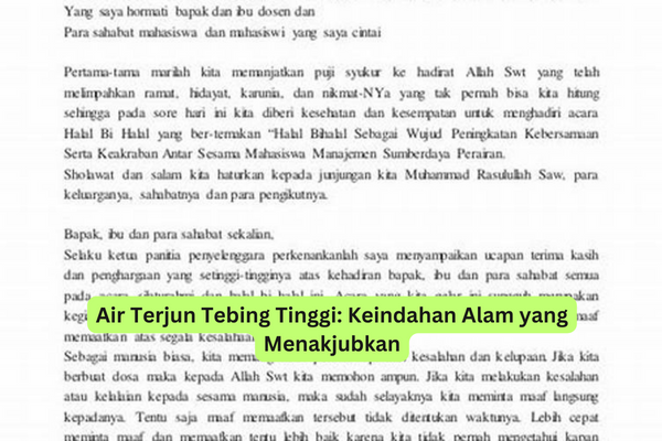 Pidato Biasanya Dilakukan pada Acara