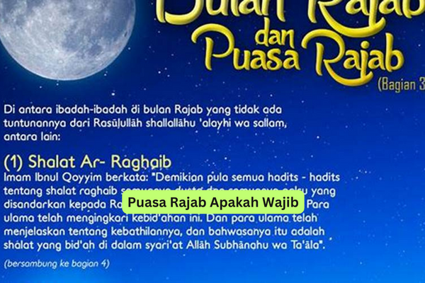 Puasa Rajab Apakah Wajib