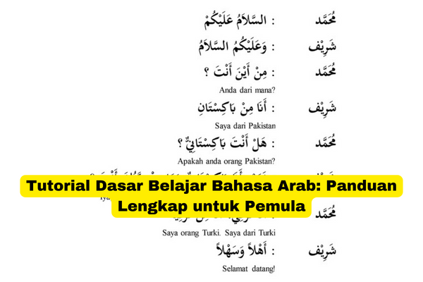 Tutorial Dasar Belajar Bahasa Arab Panduan Lengkap untuk Pemula