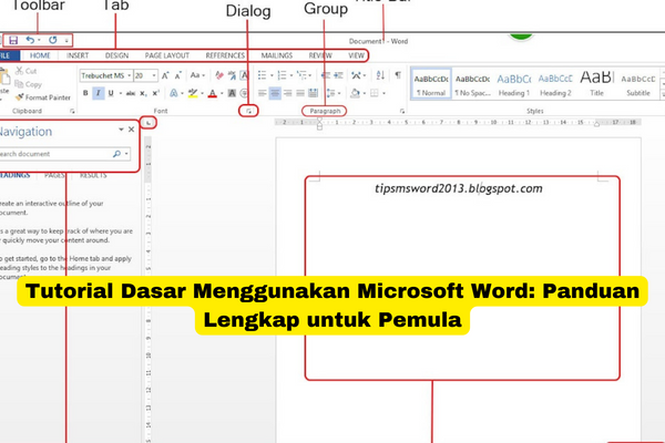 Tutorial Dasar Menggunakan Microsoft Word Panduan Lengkap untuk Pemula