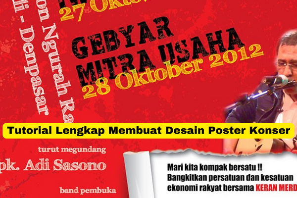 Tutorial Lengkap Membuat Desain Poster Konser