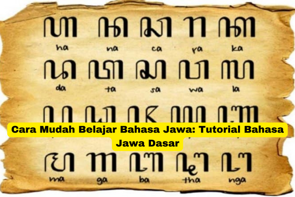 Cara Mudah Belajar Bahasa Jawa Tutorial Bahasa Jawa Dasar