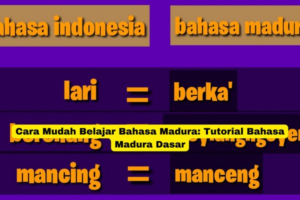 Cara Mudah Belajar Bahasa Madura Tutorial Bahasa Madura Dasar