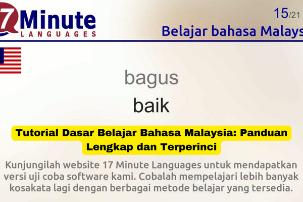 Tutorial Dasar Belajar Bahasa Malaysia Panduan Lengkap dan Terperinci