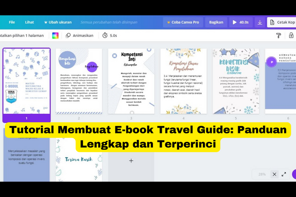 Tutorial Membuat E-book Travel Guide Panduan Lengkap dan Terperinci