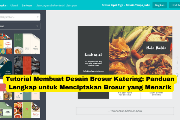 Tutorial Membuat Desain Brosur Katering Panduan Lengkap untuk Menciptakan Brosur yang Menarik