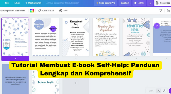 Tutorial Membuat E-book Self-Help Panduan Lengkap dan Komprehensif