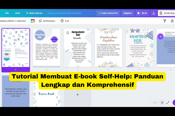 Tutorial Membuat E-book Self-Help Panduan Lengkap dan Komprehensif