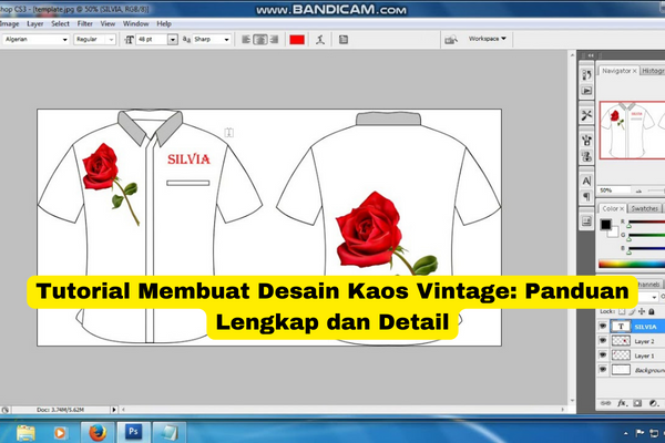 Tutorial Membuat Desain Kaos Vintage Panduan Lengkap dan Detail