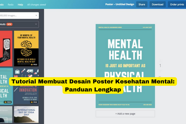 Tutorial Membuat Desain Poster Kesehatan Mental Panduan Lengkap